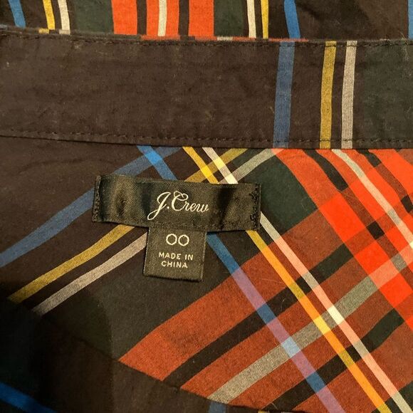 J Crew plaid high low blouse - Picture 2 of 7